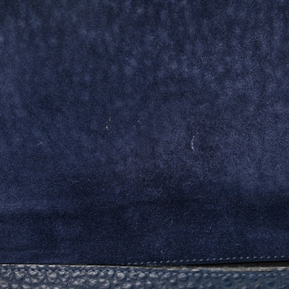 Burberry Signature Grain Medium Mildenhall Crossbody Bag Blue Carbon 14 of 16