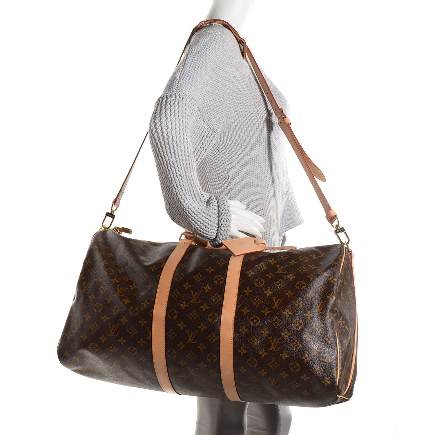 Louis Vuitton Monogram Keepall Bandouliere 55 2 of 8