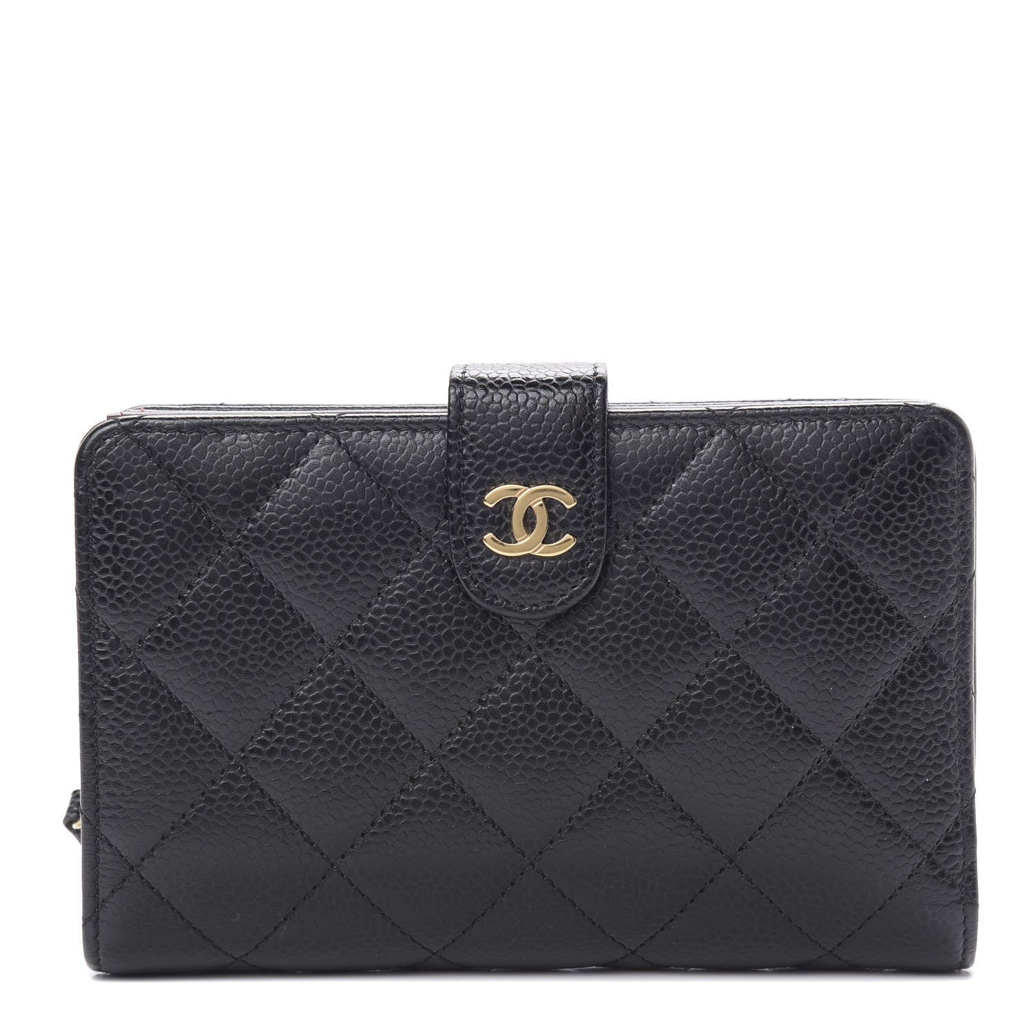 Chanel Caviar Quilted Zipped Pocket Wallet Black 1 of 10