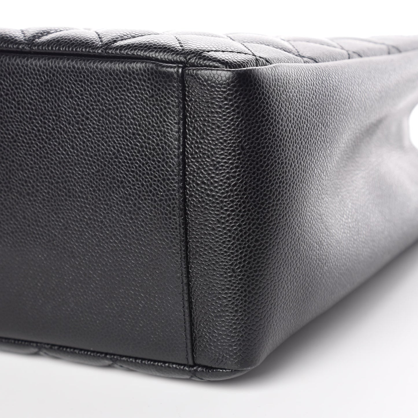 Caviar Quilted Grand Shopping Tote GST Black