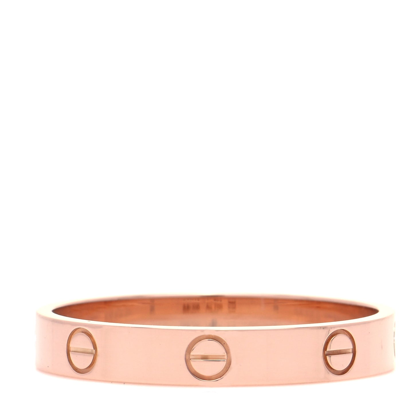 18K Pink Gold 3.5mm LOVE Wedding Band Ring 65 11