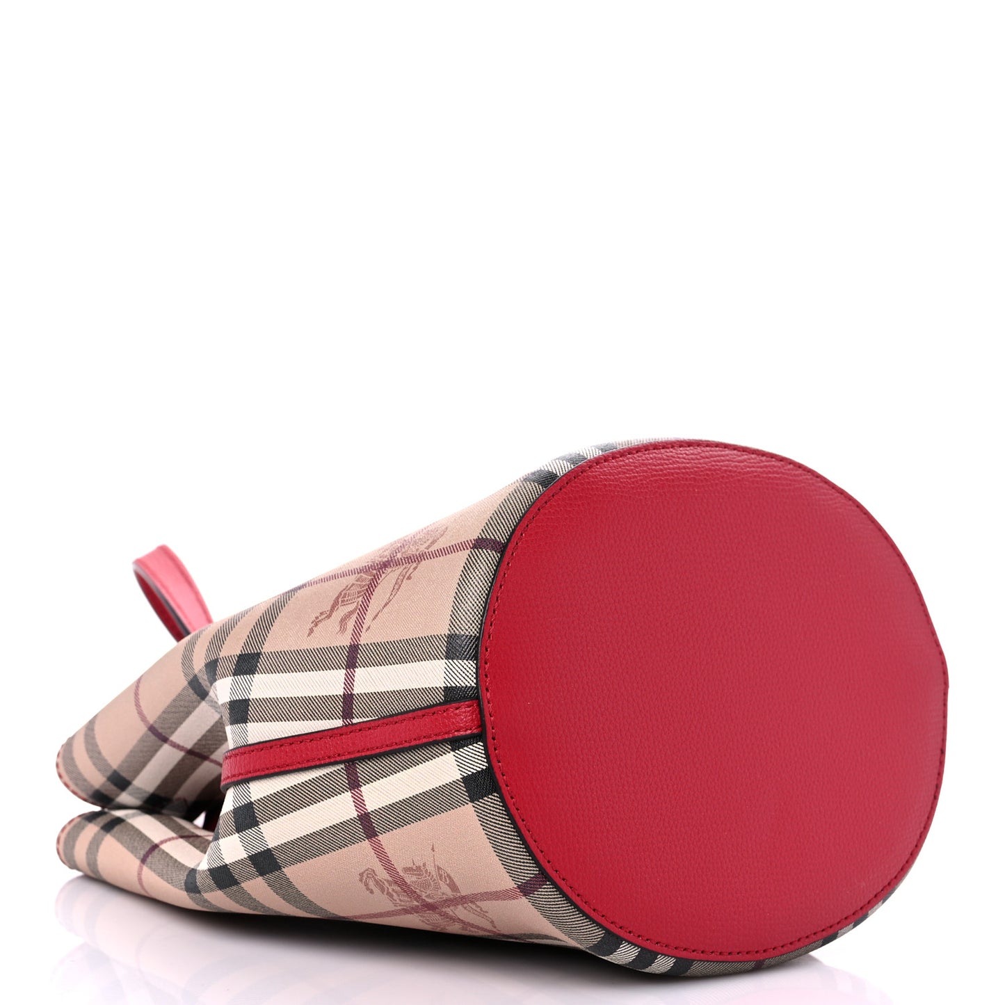 Haymarket Check Colours Small Lorne Bucket Crossbody Poppy Red