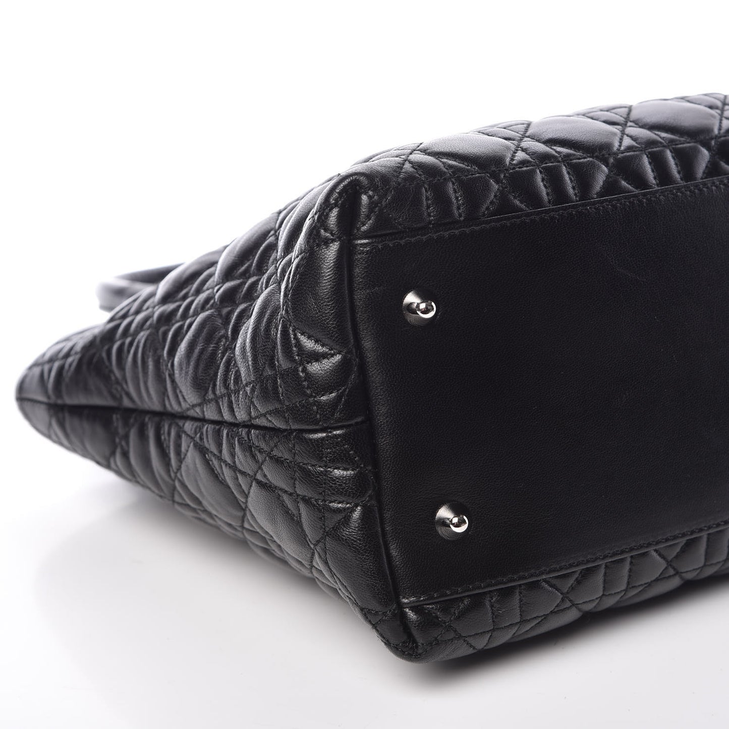 Lambskin Cannage Medium Soft Lady Dior Black