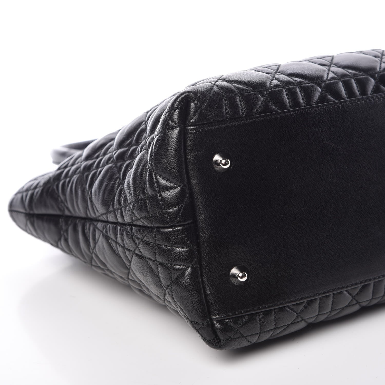 Christian Dior Lambskin Cannage Medium Soft Lady Dior Black 9 of 11