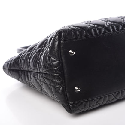 Christian Dior Lambskin Cannage Medium Soft Lady Dior Black 9 of 11