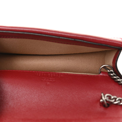 Gucci Tweed GG Monogram Super Mini Dionysus Shoulder Bag White Black Romantic Cherry 5 of 8