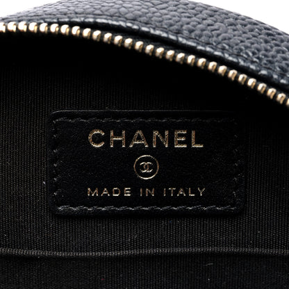 Chanel Caviar Quilted Round Filigree Crossbody Black 6 of 10