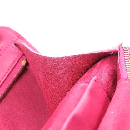 Saint Laurent Calfskin Small Classic Y Cabas Fuchsia 9 of 13