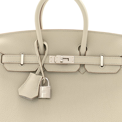 Hermes Togo Birkin 25 Gris Perle 8 of 12