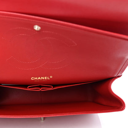 Chanel Caviar Quilted Jumbo Double Flap Red 4 of 4
