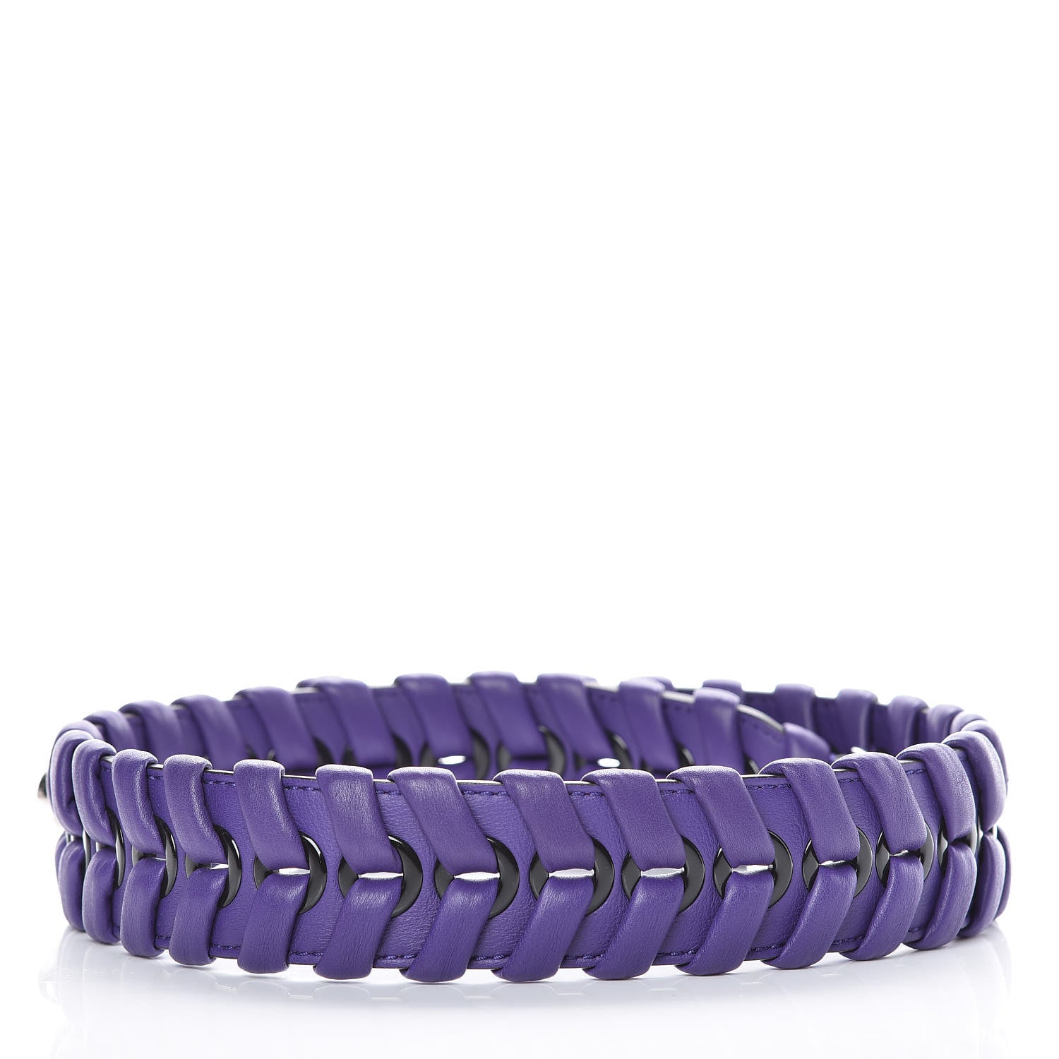 Fendi Vitello Baltico Shiny Nappa Lace Up Strap You Purple Rain 2 of 4