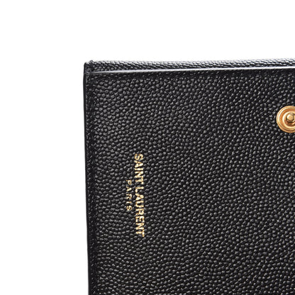 Saint Laurent Grain De Poudre Monogram Bi-Fold Wallet Black 7 of 8