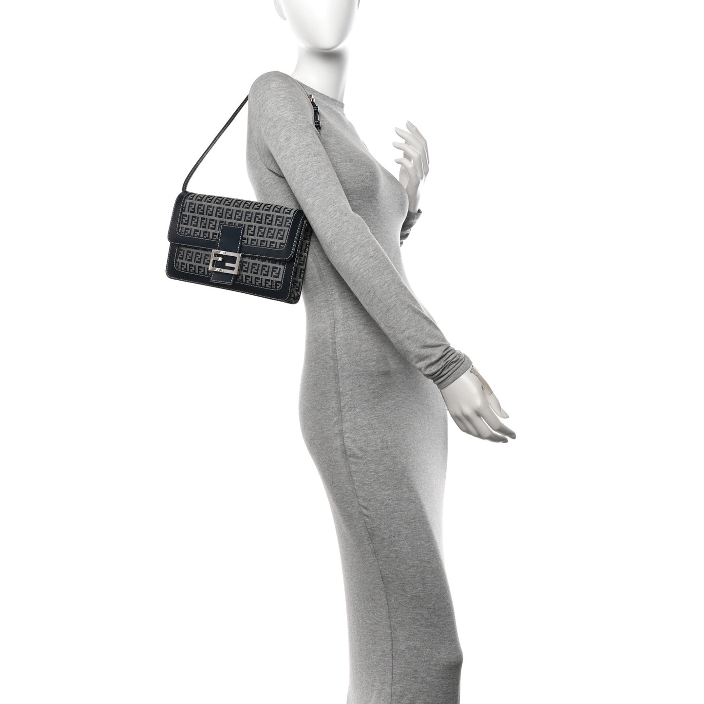 Zucchino Baguette Shoulder Bag Navy