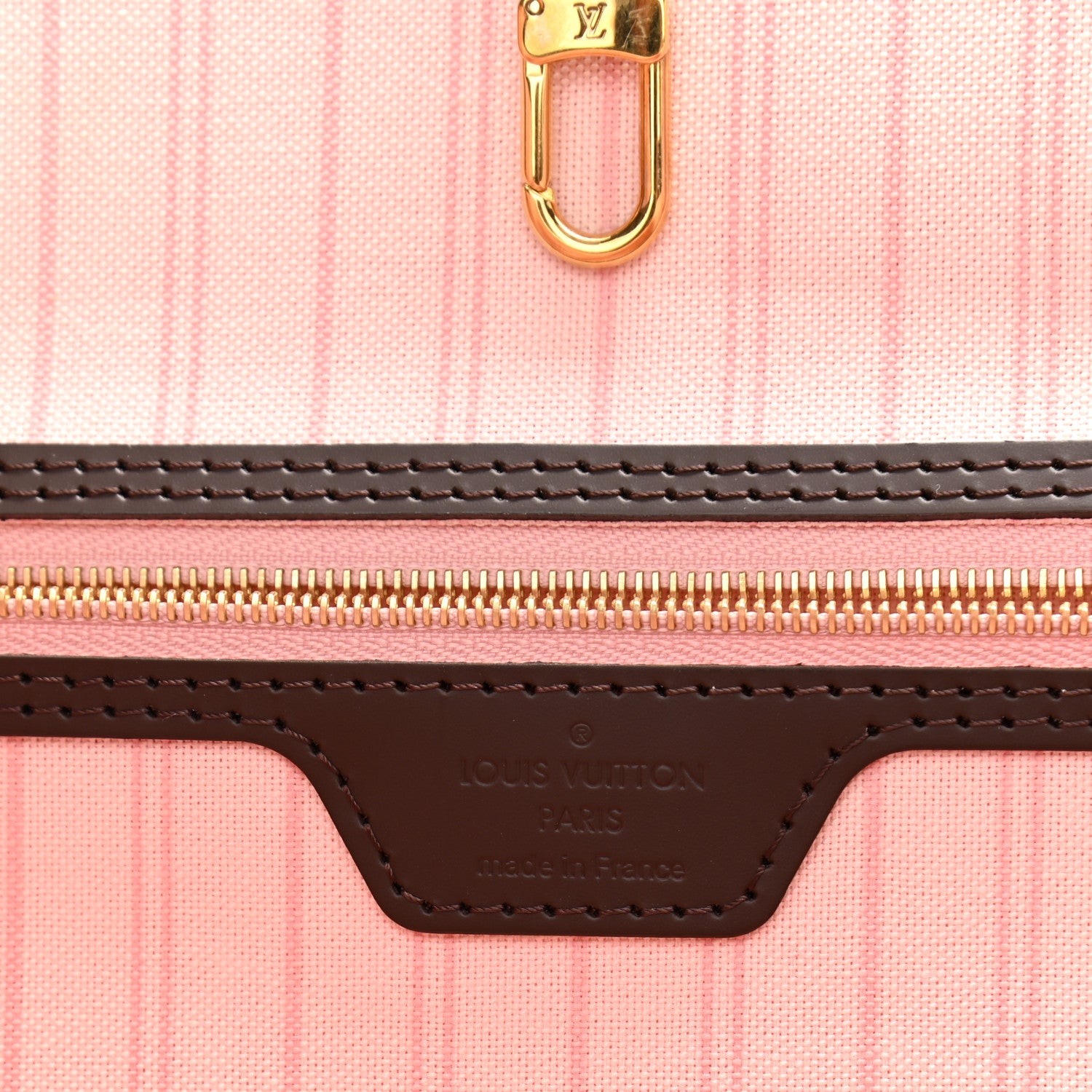 Louis Vuitton Damier Ebene Neo Neverfull MM Rose Ballerine 6 of 12