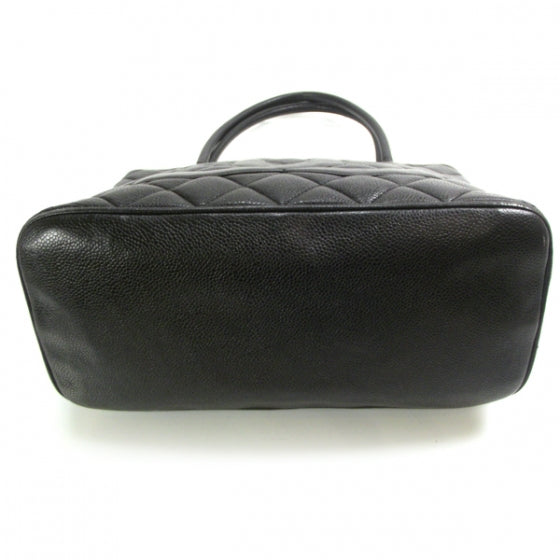 Caviar Medallion Tote Black