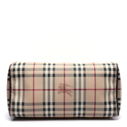 Burberry Haymarket Check Small Chester Bowling Bag Chocolate 9 of 14