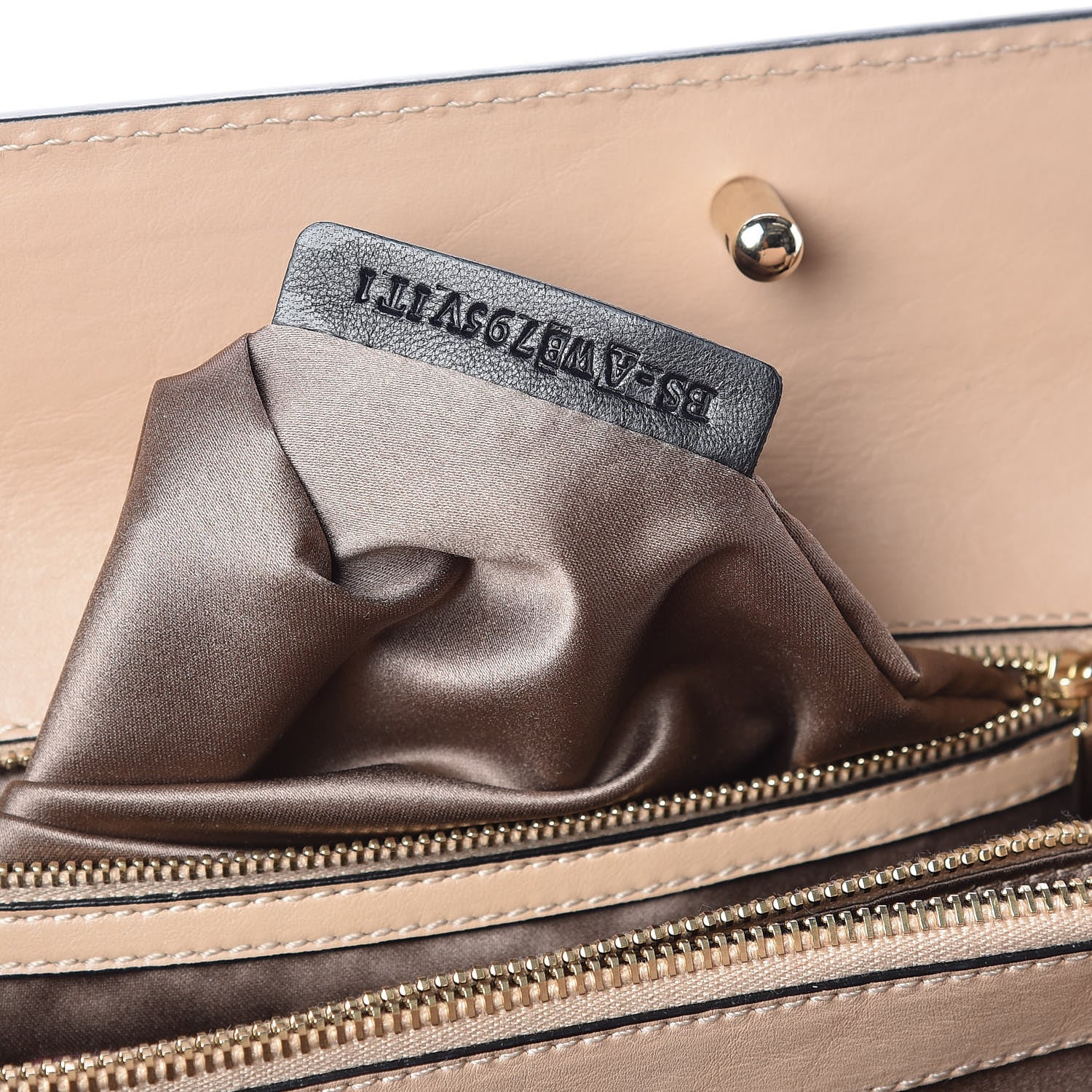 Valentino Garavani Vitello Demetra Satchel Beige 7 of 15