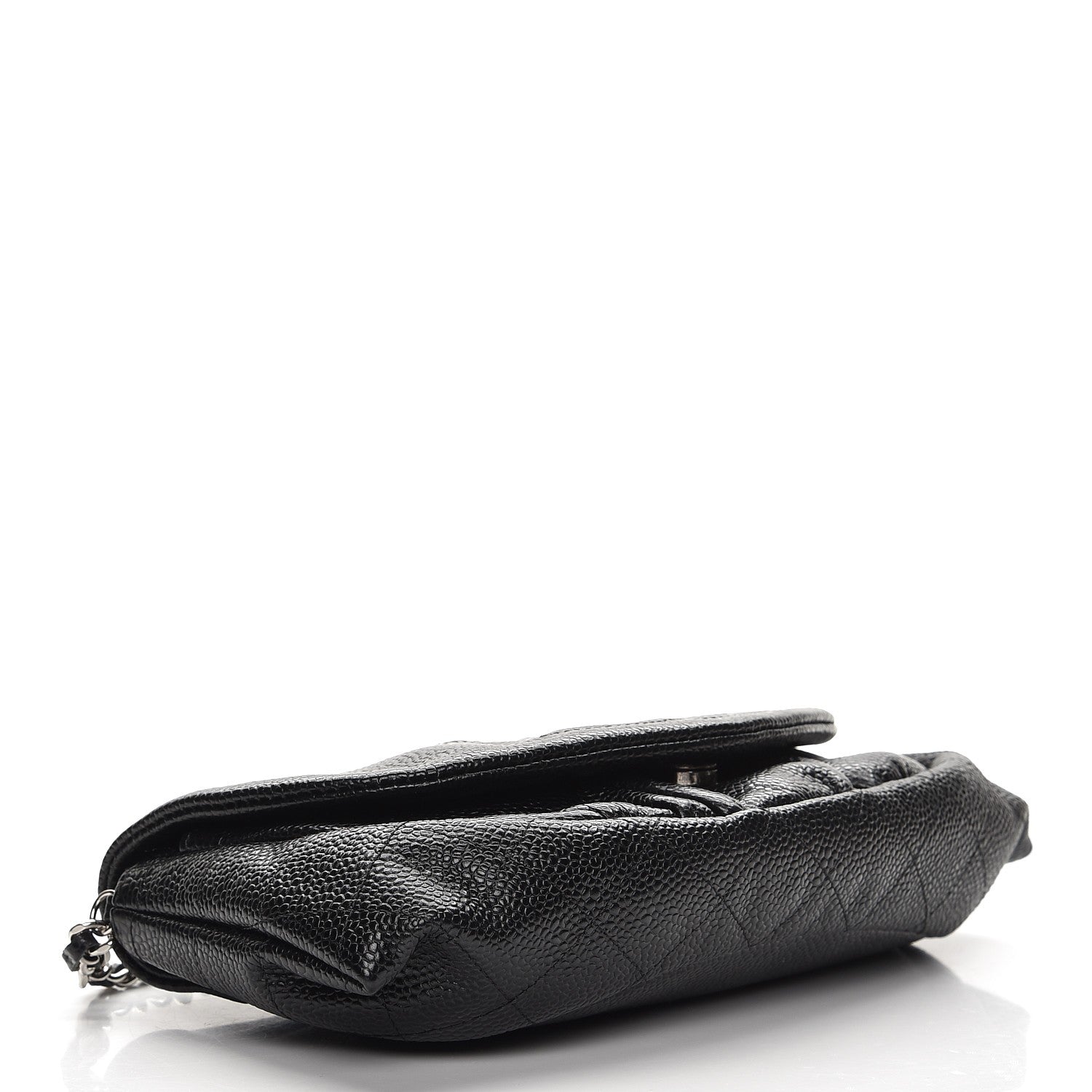 Chanel Caviar Half Moon Wallet On Chain WOC Black 3 of 8
