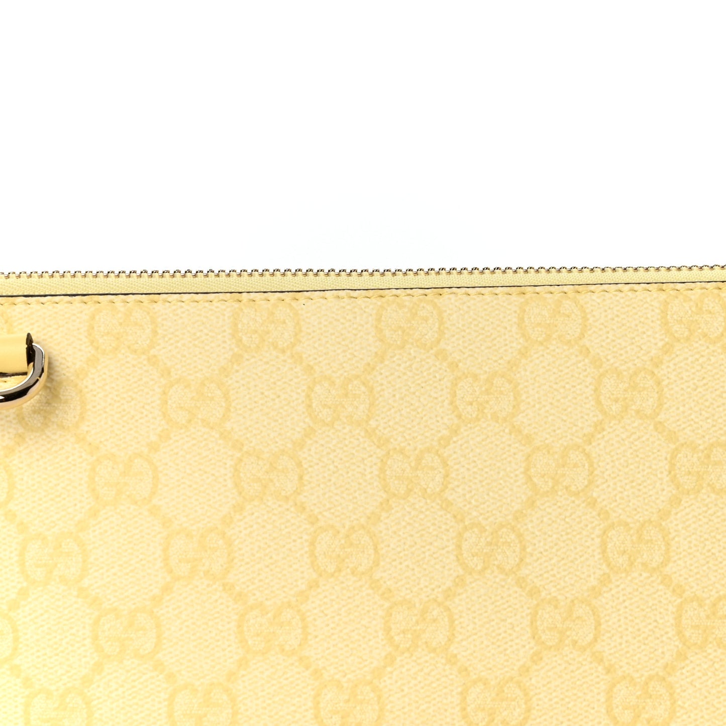 GG Supreme Monogram Emblem Small Shoulder Bag Yellow