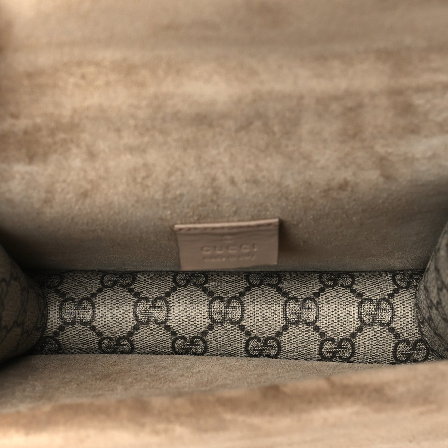 GG Supreme Monogram Mini Dionysus Shoulder Bag Taupe