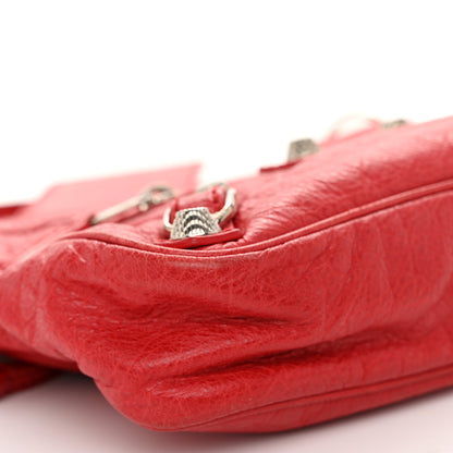 Balenciaga Agneau Giant 12 Silver Hardware Hip Rouge Coquelicot 9 of 13