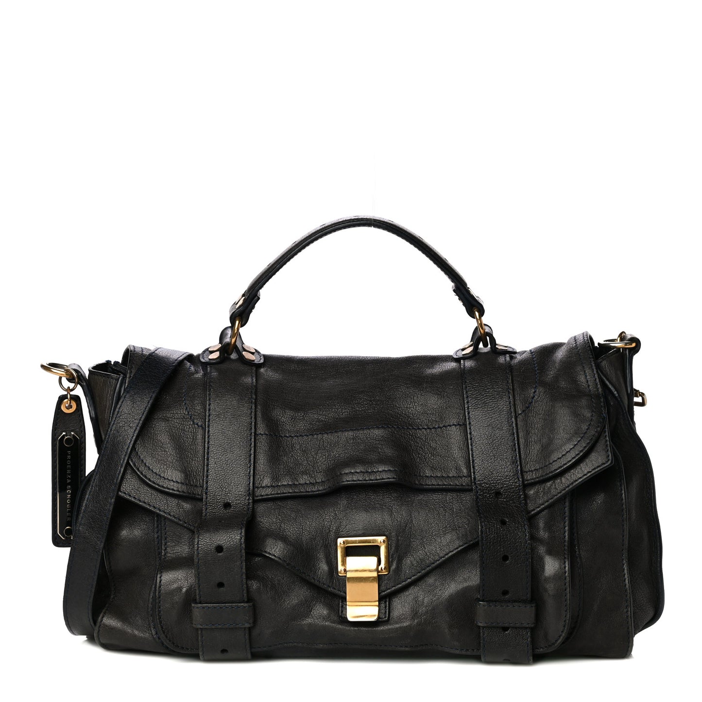 Lambskin Medium PS1 Satchel Midnight