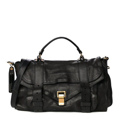Proenza Schouler Lambskin Medium PS1 Satchel Midnight 1 of 22