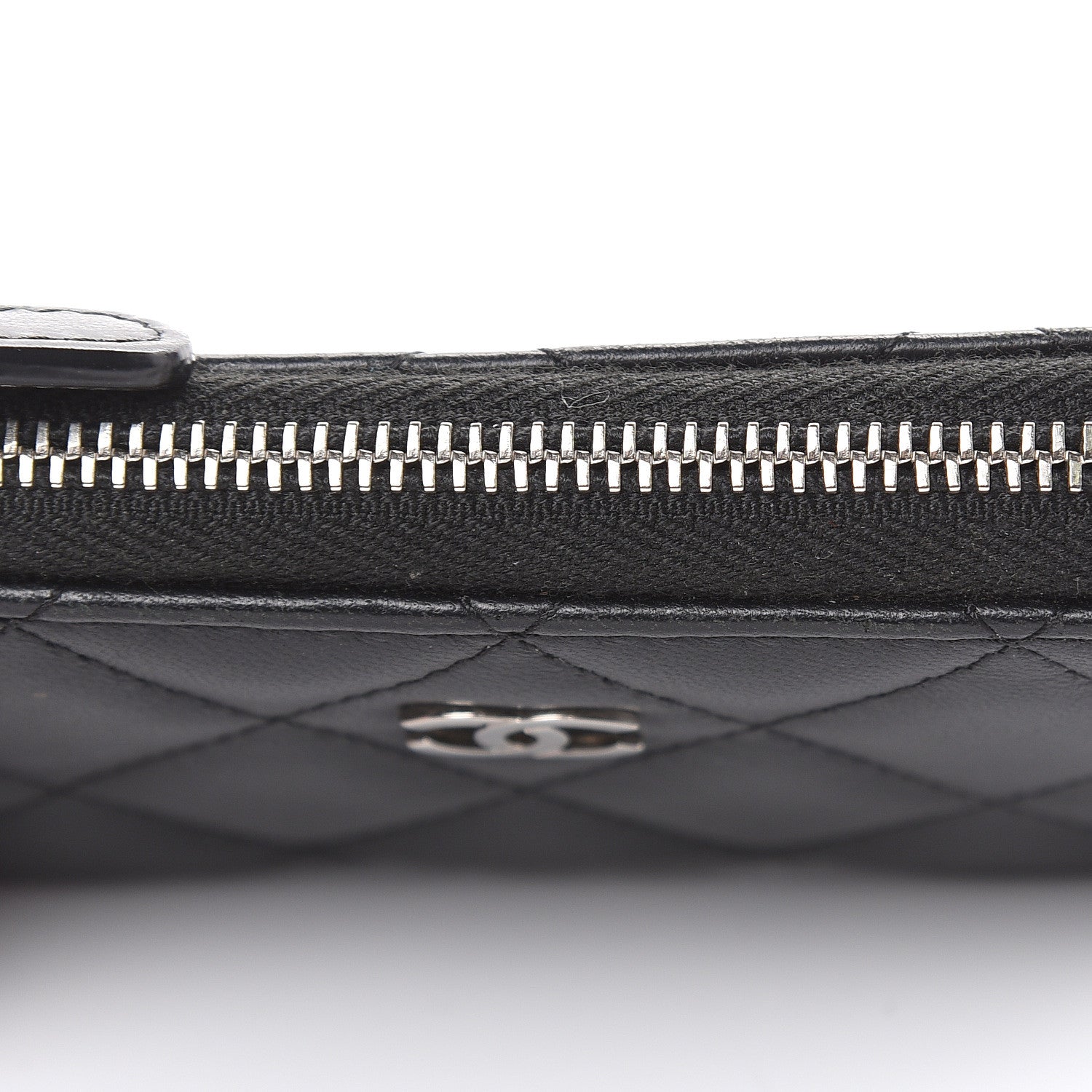 Chanel Lambskin Quilted Key Holder Case Black 10 of 12