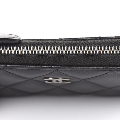 Chanel Lambskin Quilted Key Holder Case Black 10 of 12