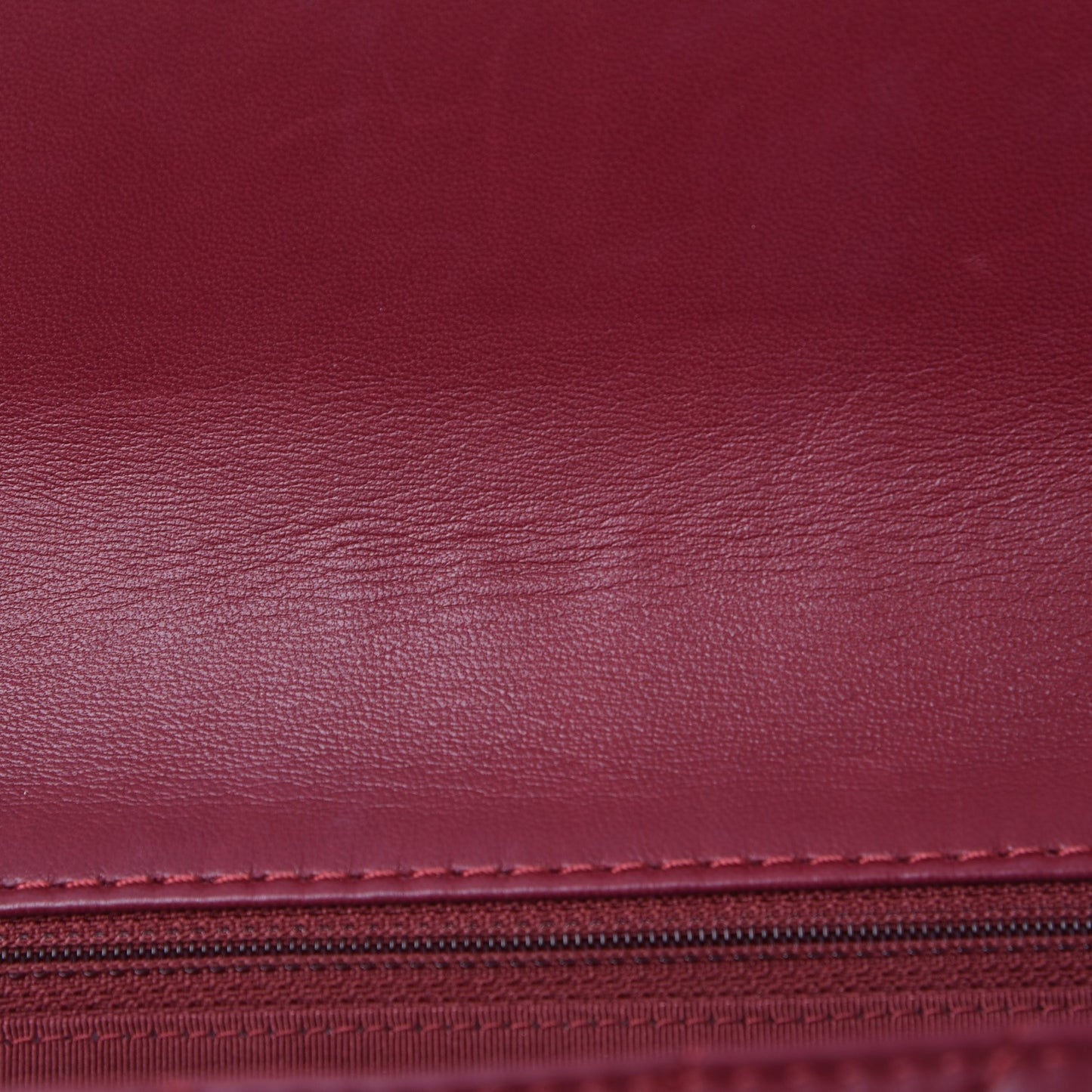 Lambskin Surpique Chevron Medium Single Flap Dark Red