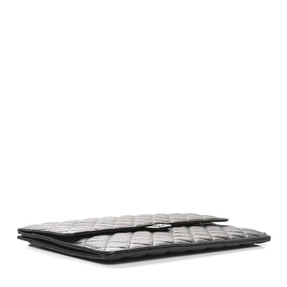 Chanel Caviar Quilted Large Flap Zip Clutch Black 4 of 11