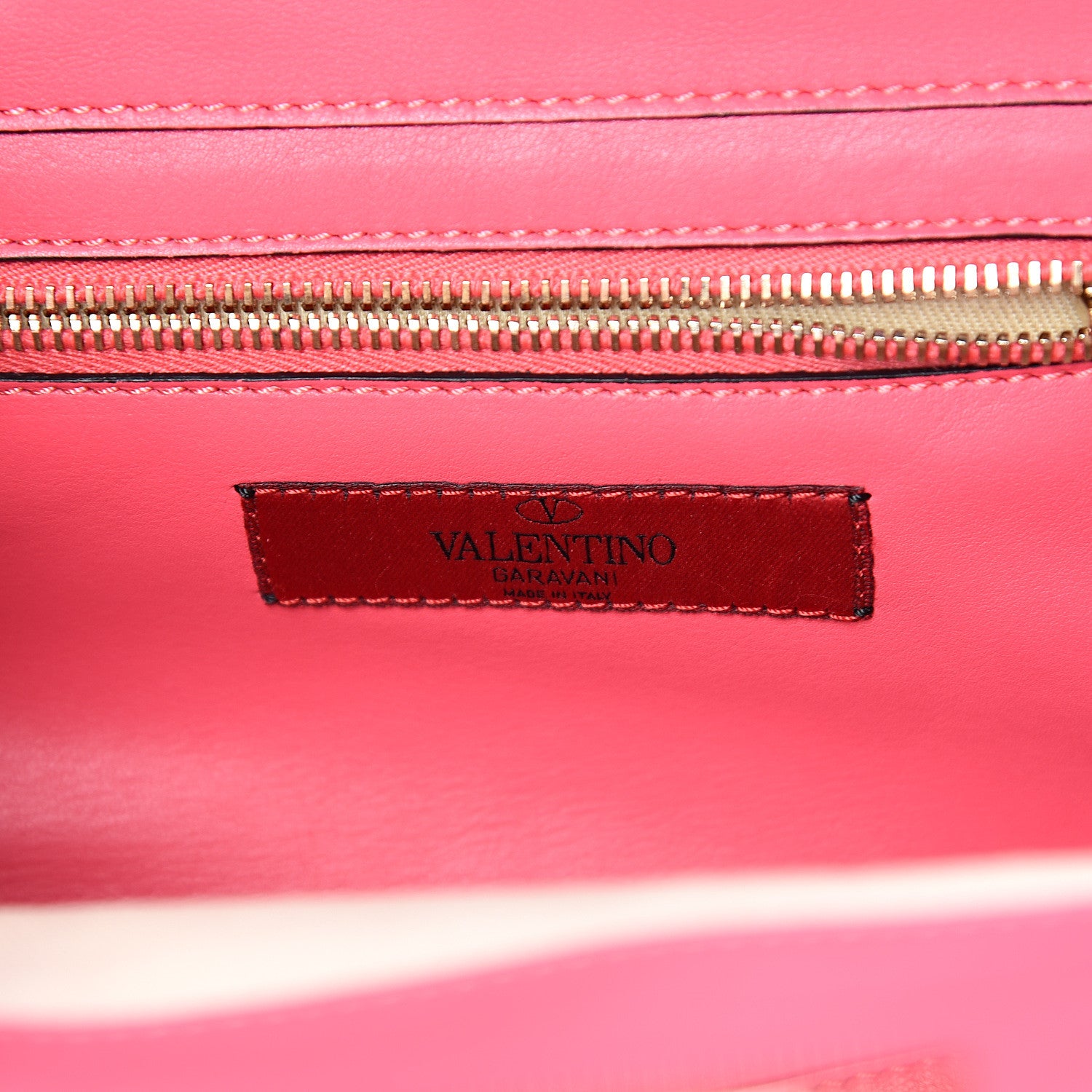 Valentino Garavani Vitello Small Rockstud Tote Deep Rose 5 of 11