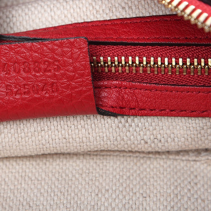 Gucci Pebbled Calfskin Large Soho Hobo Tabasco Red 9 of 12