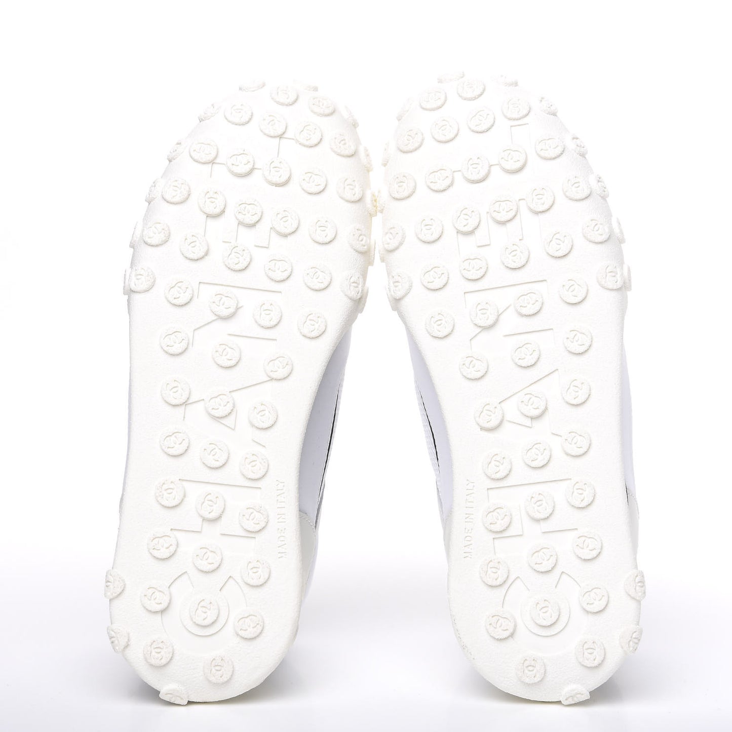 Calfskin Mesh Lycra Womens Logo High Top Sneakers 37 White