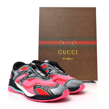 Gucci Fabric Womens Ultrapace R Mid Top Sneakers 39.5 Pink Bright Red 9 of 9