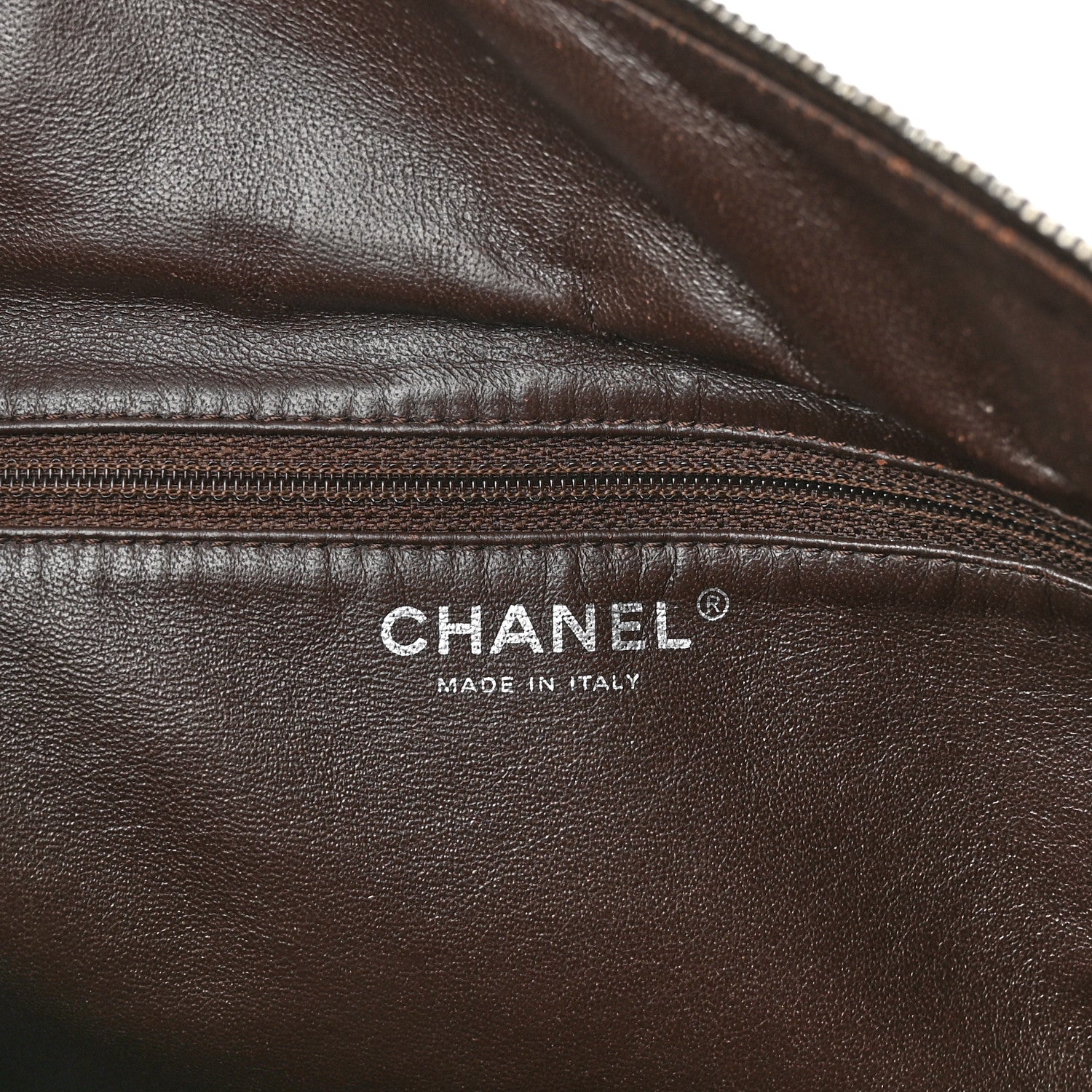 Chanel Calfskin Quilted CC Shoulder Bag Dark Brown 6 of 11