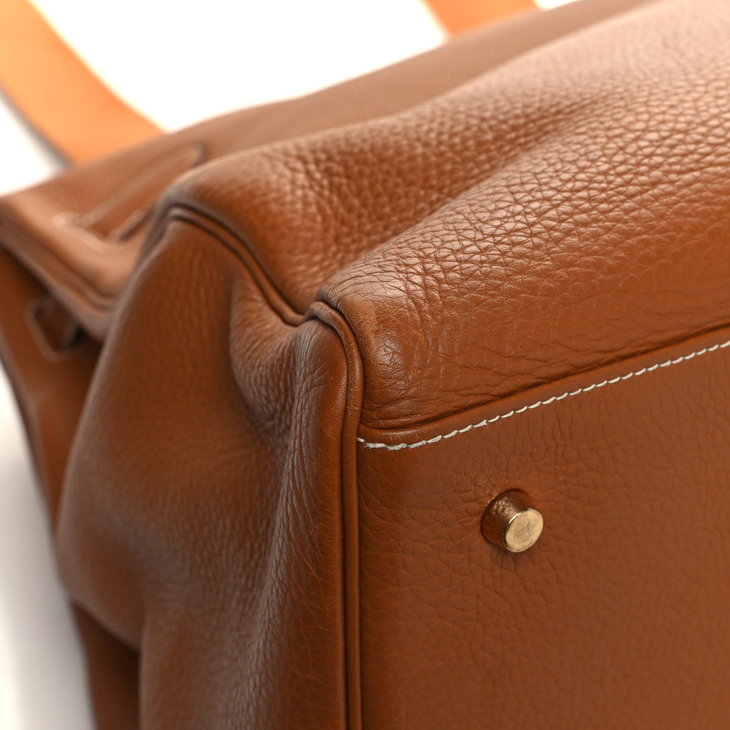 Hermes Taurillon Clemence Voyage Kelly 50 Gold 11 of 14