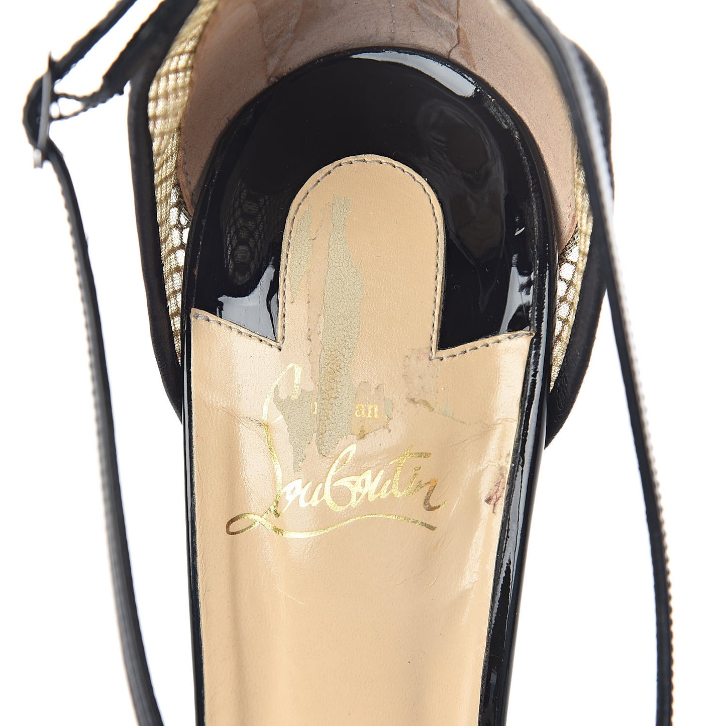 Patent Mesh Silkova 100 Sandals 40.5 Black