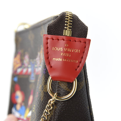 Louis Vuitton Monogram 2020 Christmas Animation Bumper Cars Mini Pochette Accessories Coquelicot 7 of 9