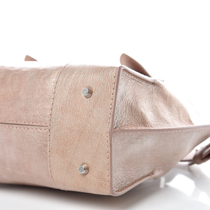 Alexander McQueen Metallic Grained Goatskin Small Legend Satchel Pink 6 of 17