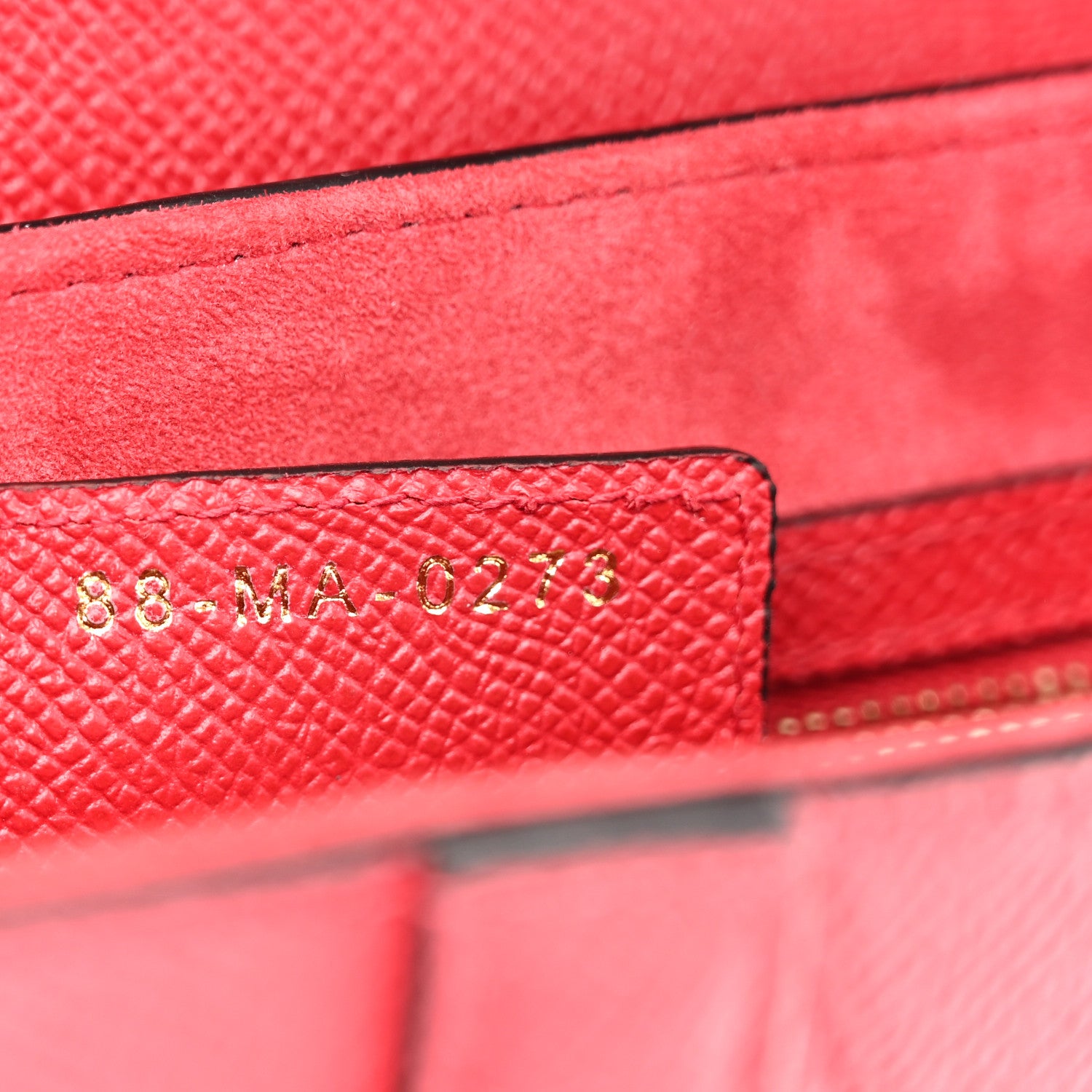 Christian Dior Grained Calfskin Saddle Bag With Strap Cherry Red 7 of 11