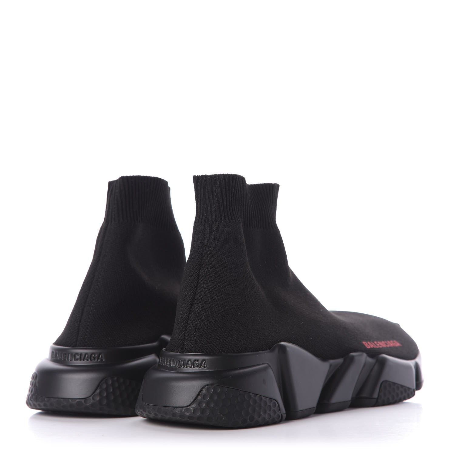Balenciaga Neoprene Knit Womens Speed Sneakers 36 Black 4 of 10