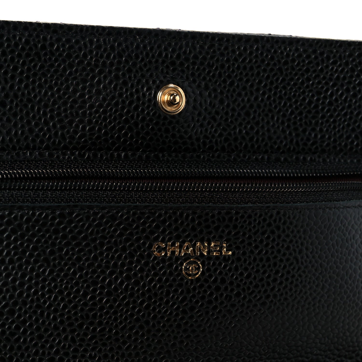 Chanel Caviar Quilted Wallet On Chain WOC Black 6 of 12