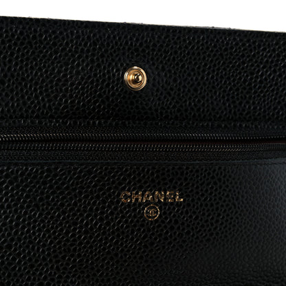 Chanel Caviar Quilted Wallet On Chain WOC Black 6 of 12