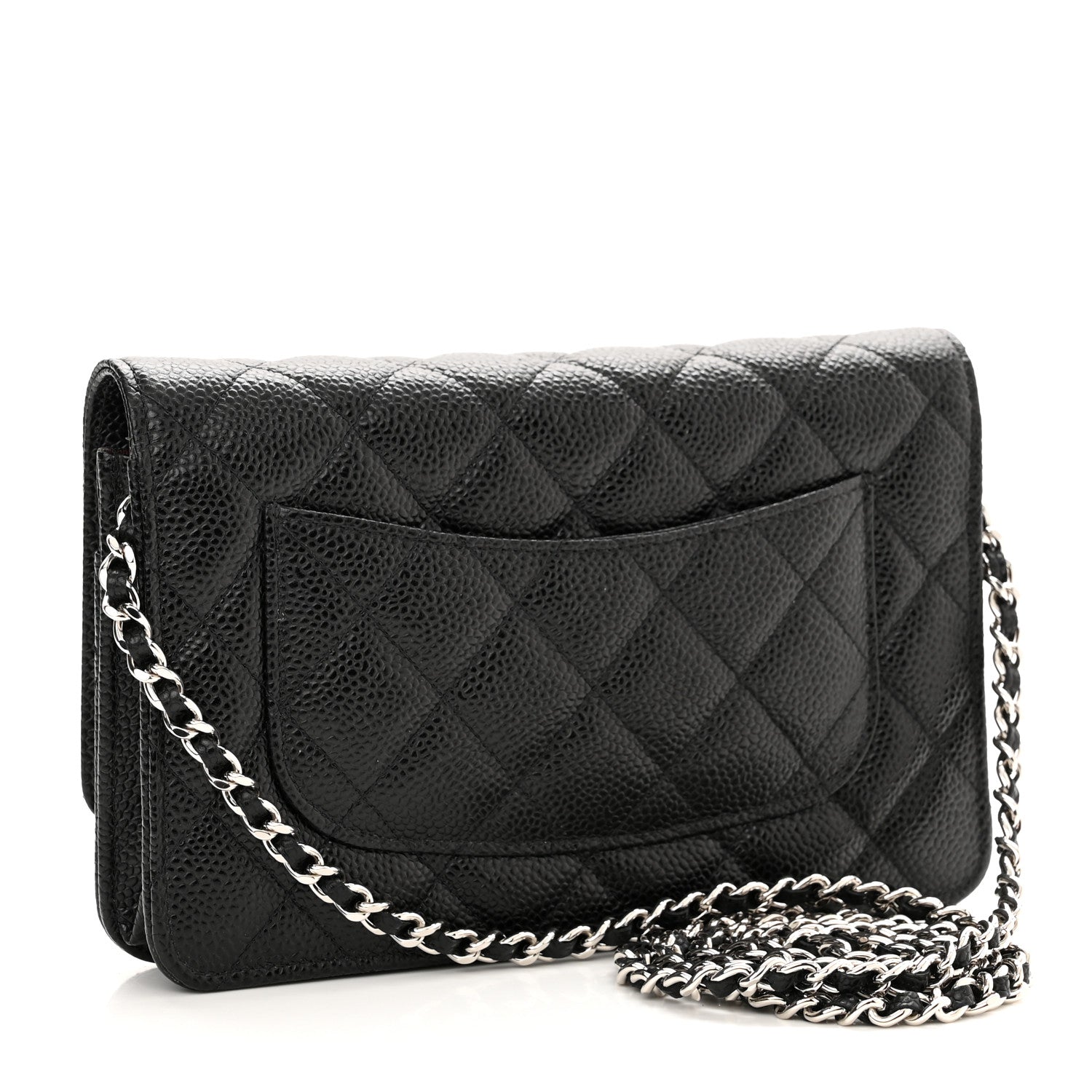 Chanel Caviar Quilted Wallet On Chain WOC Black 3 of 12
