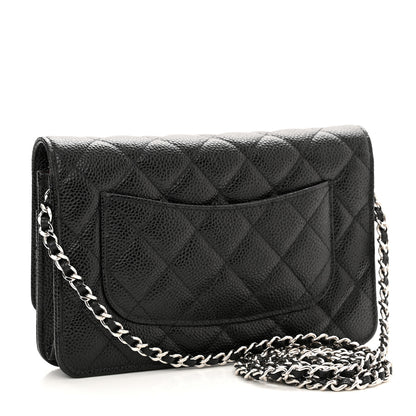 Chanel Caviar Quilted Wallet On Chain WOC Black 3 of 12