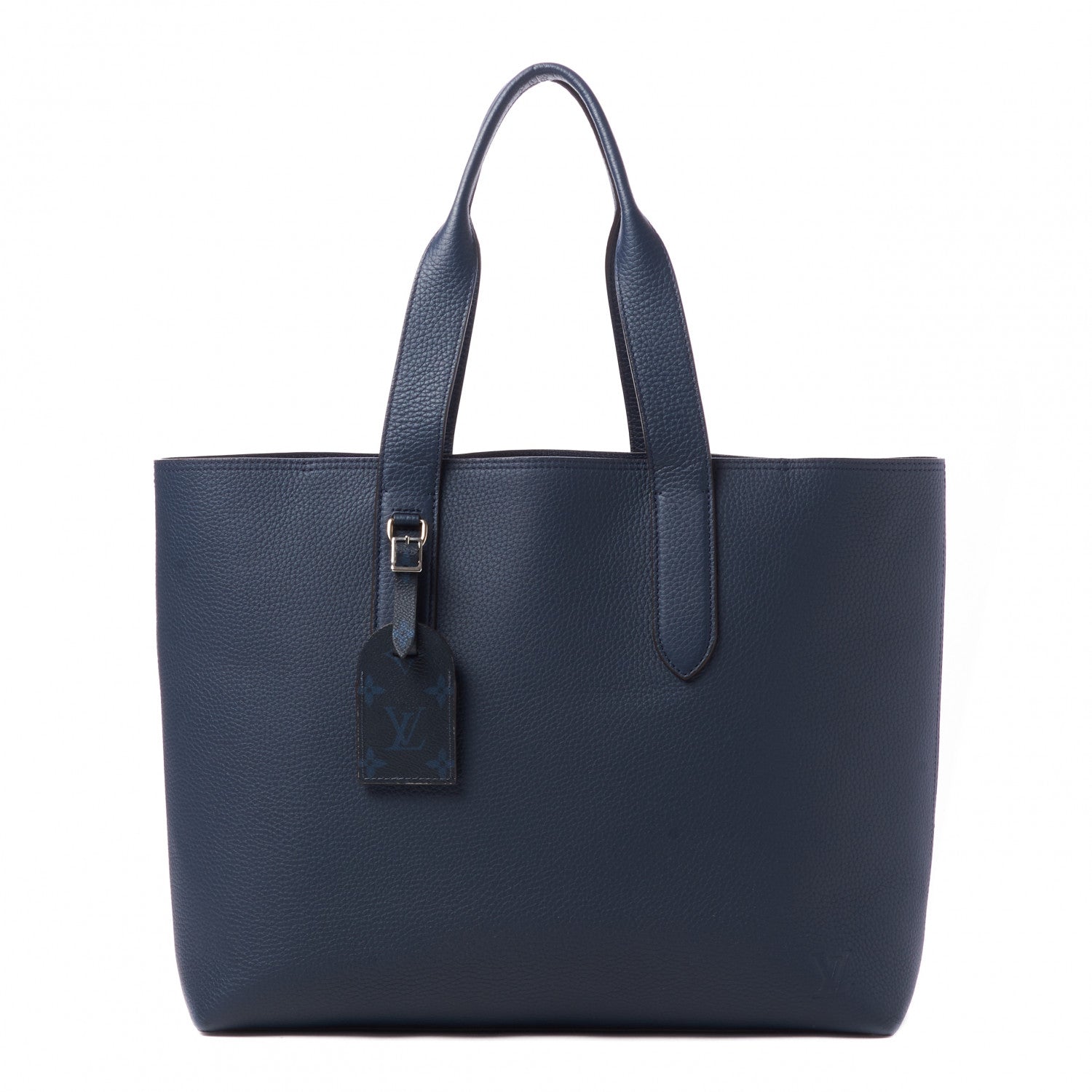 Louis Vuitton Taurillon Monogram Cobalt Cabas Voyage Marine 1 of 9