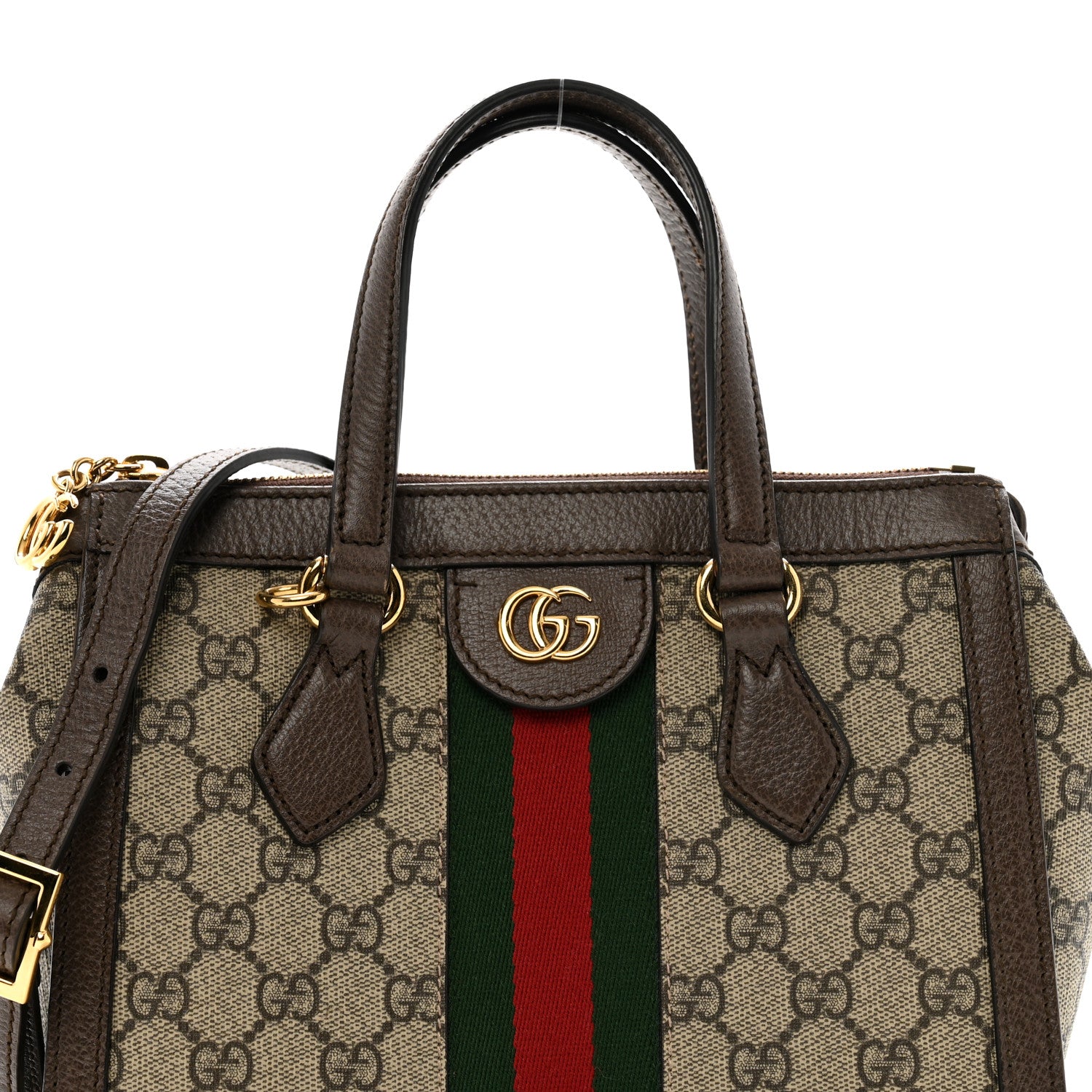Gucci GG Supreme Monogram Small Ophidia Tote Bag Brown 8 of 10