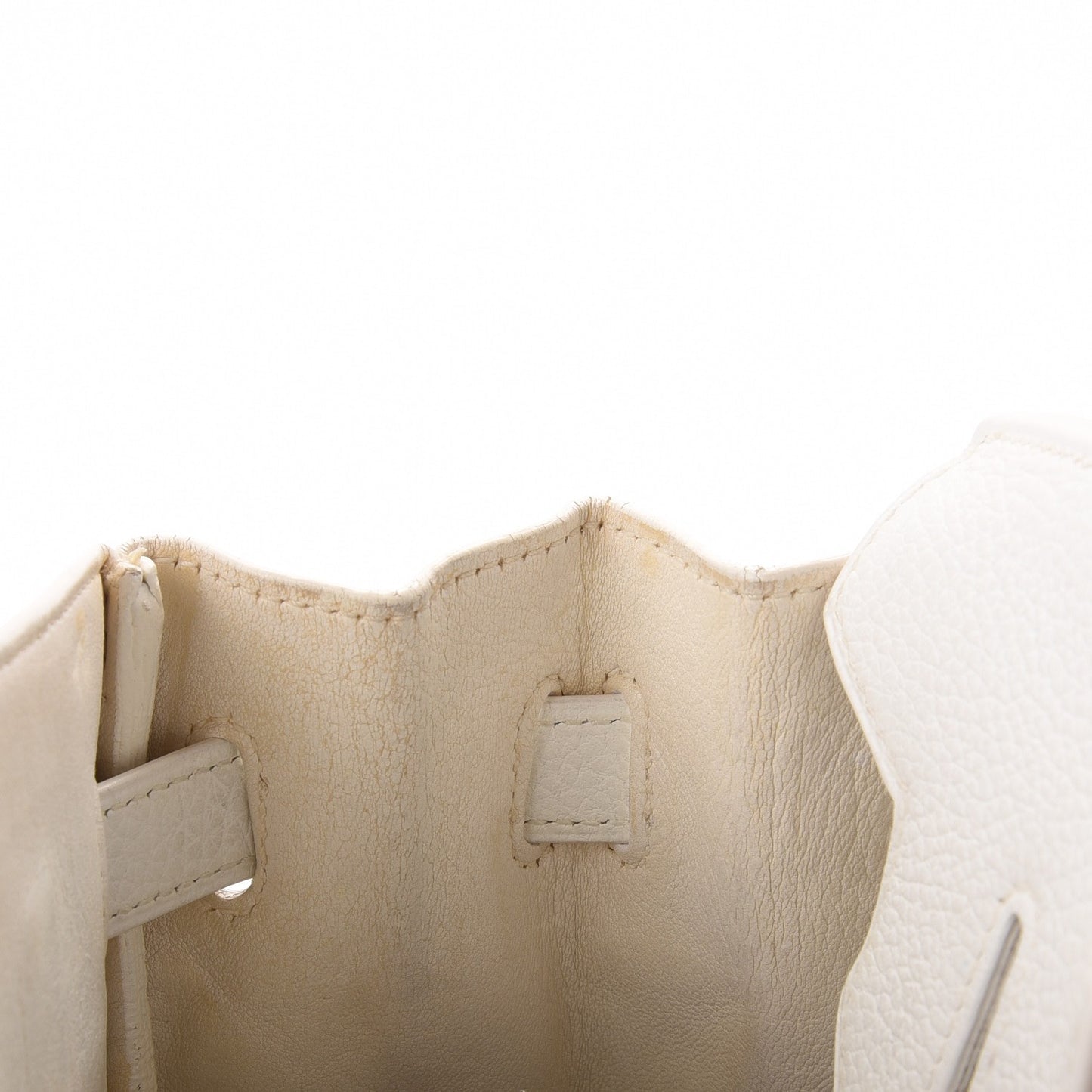Taurillon Clemence Birkin 30 White