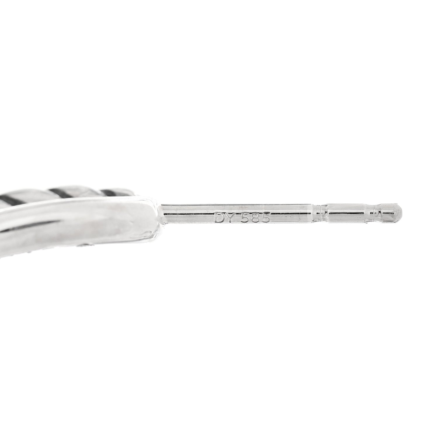 Sterling Silver Crossover Cable Hoop Earrings